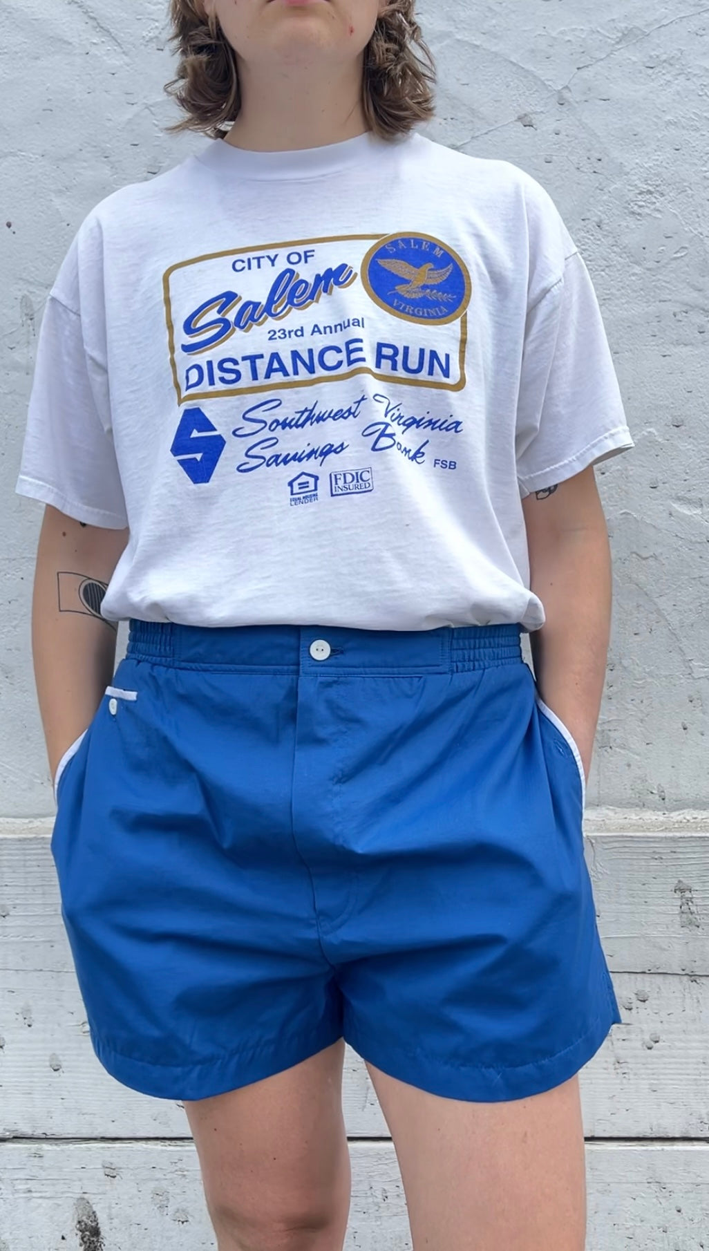 90s Fruit of the Loom BEST "Salem Distance Run" tee