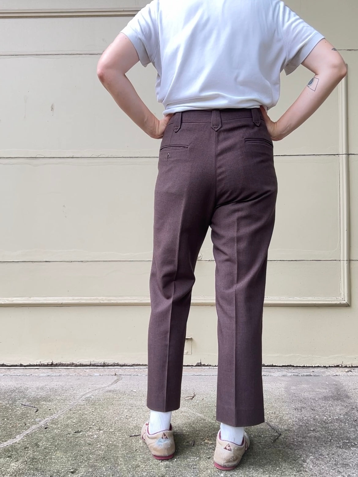 70s Sheplers brown western trousers