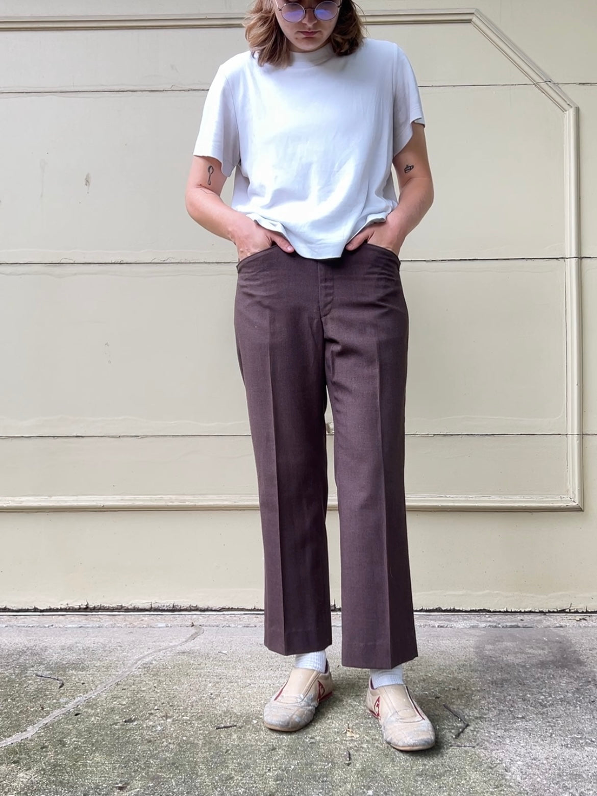 70s Sheplers brown western trousers