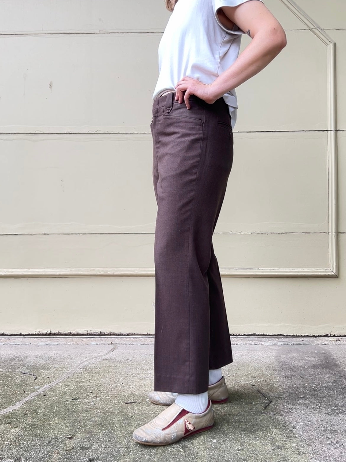 70s Sheplers brown western trousers