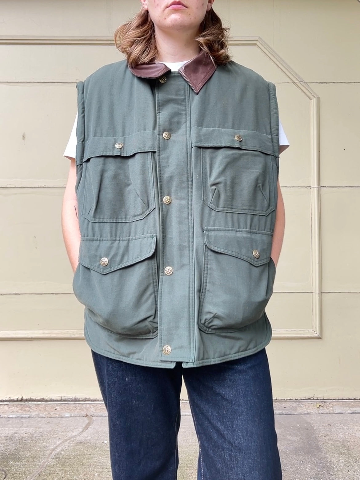 90s Woolrich convertible jacket with removeable sleeves